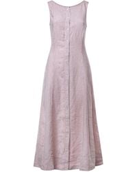 Polo Ralph Lauren - Striped Linen Midi Dress - Lyst