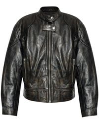Stand Studio - Alita Zip-Up Leather Jacket - Lyst