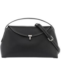 TOTEME - Totême Logo Plaque Foldover Top Handle Bag - Lyst