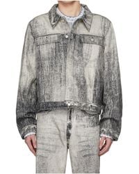 CAMPERLAB - Paint Print Denim Jacket - Lyst