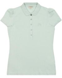 Burberry - Logo Short-Sleeved Polo Shirt - Lyst