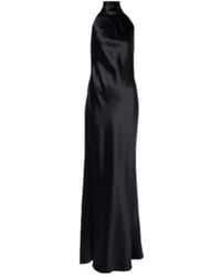 Ralph Lauren - Chilton Halterneck Satin Gown - Lyst