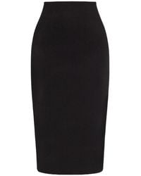 Victoria Beckham - Knitted Midi Pencil Skirt - Lyst