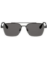 Fendi - Geometric Frame Sunglasses - Lyst