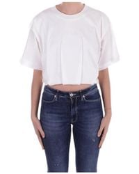 Pinko - Torrone Cropped Jersey T-Shirt - Lyst