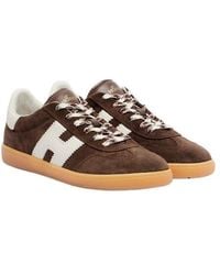 Hogan - Color Block Suede Sneakers - Lyst