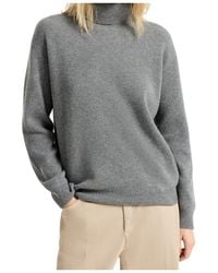 Brunello Cucinelli - Cashmere Ribbed Turtleneck Sweater - Lyst