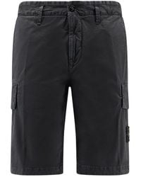 Stone Island - Regular Fit Cargo Bermuda Shorts - Lyst