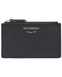 Emporio Armani - Zipped Card Holder - Lyst