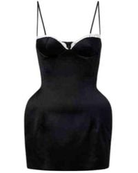 Magda Butrym - Crochet-Trimmed Cotton Bustier Dress - Lyst
