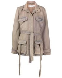 Off-White c/o Virgil Abloh - Dyed Denim Cargo Field Jkt A No Co - Lyst