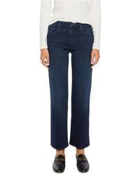 Mother - High-Rise Straight-Leg Jeans - Lyst