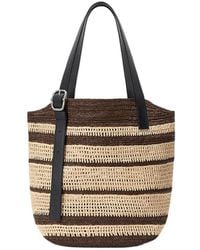 Loewe - Loop Basket Striped Shoulder Bag - Lyst