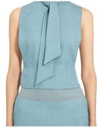 MM6 by Maison Margiela - Pussy-Bow Cropped Scarf Top - Lyst