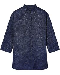 Giorgio Armani - Sequin Embellished Crewneck Jacket - Lyst