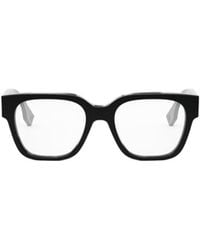 Fendi - Eyewear Square Frame Glasses - Lyst
