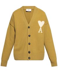 Ami Paris - Wool Cardigan - Lyst
