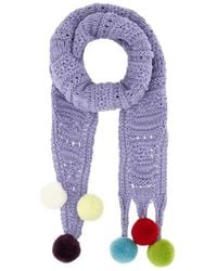 JW Anderson - Jw Anderson Crochet Pom-Pom Scarf - Lyst
