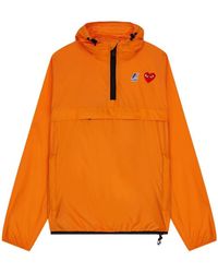 COMME DES GARÇONS PLAY - Comme Des Garçons Play X K-Way Half Zipped Jacket - Lyst