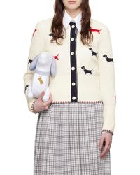 Thom Browne - Intarsia-Knit Hector Cotton Cardigan - Lyst