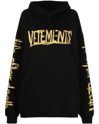 Vetements - Logo-Printed Hooded Hoodie - Lyst