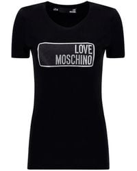 Moschino - Item O-Neck Short-Sleeved T-Shirt - Lyst