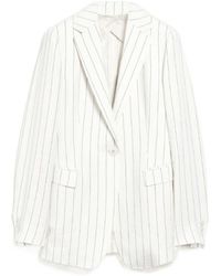 Max Mara - Stripe-Pattern Blazer - Lyst