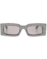 Gucci - Eyewear Rectangular Frame Sunglasses - Lyst