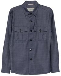 Canali - Button Flap Jacket - Lyst