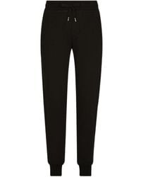 Dolce & Gabbana - Logo Plaque Jersey Jogging Pants - Lyst