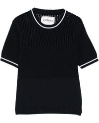 Iceberg - Open-Knit T-Shirt - Lyst