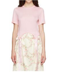 Simone Rocha - Bow Tail Easy T-Shirt - Lyst