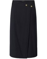 Pinko - Wrap-Front Button-Detail Skirt - Lyst