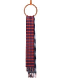 Loewe - Cosima Von Bonin Checked Fringed Scarf - Lyst