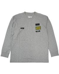 MM6 by Maison Margiela - Crew Neck Long-Sleeved T-Shirt - Lyst