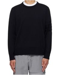 Thom Browne - Crew Neck Striped Sweater - Lyst