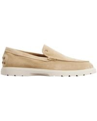 Tod's - Round Toe Slip-On Loafers - Lyst