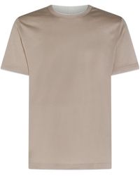 Eleventy - Short Sleeved Crewneck T-Shirt - Lyst