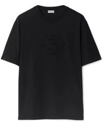 Burberry - Ekd-Embroidered Crewneck T-Shirt - Lyst