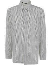 Tom Ford - Diamond-Print Silk Shirt - Lyst