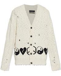 AllSaints - Tabua Distressed Cardigan - Lyst