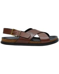 The Row - Crossover-Strap Buckle-Fastening Sandals - Lyst
