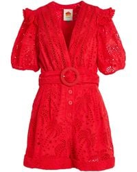 FARM Rio - Solid Color Romper Jumpsuit - Lyst