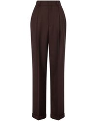 Moschino - Belt Loop Wool Casual Pants - Lyst