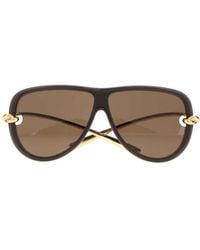 Bottega Veneta - Eyewear Knot Aviator Sunglasses - Lyst
