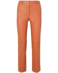 JOSEPH - Leather Skinny Casual Pants - Lyst