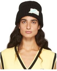 we11done - Logo Rib Knitted Hat - Lyst