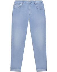 Dondup - Cuffed-Hem Denim Jeans - Lyst