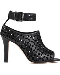 Manolo Blahnik - Tingah Laser-Cut Open Toe Sandals - Lyst