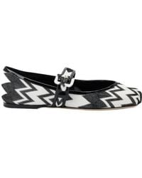Missoni - Zigzag-Pattern Ballerinas - Lyst